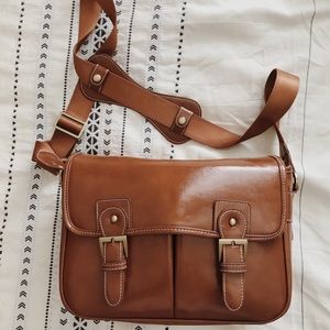 Leather camera bag